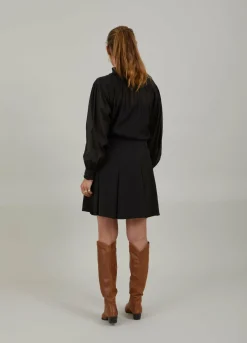 Pleated Mini Skirt