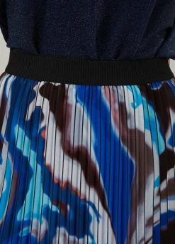 Plisse Skirt With Print