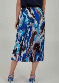 Plisse Skirt With Print