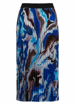 Plisse Skirt With Print