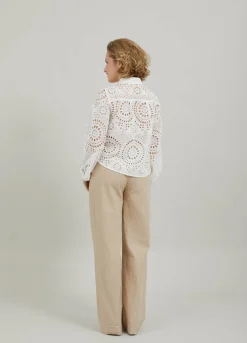 Shirt In Broderie Anglaise