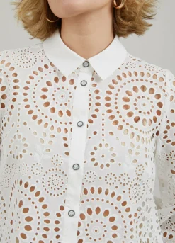 Shirt In Broderie Anglaise