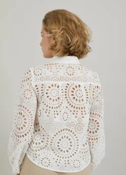 Shirt In Broderie Anglaise