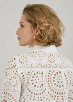 Shirt In Broderie Anglaise