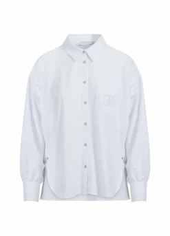 Shirt W. Boxy Fit And Embroidery