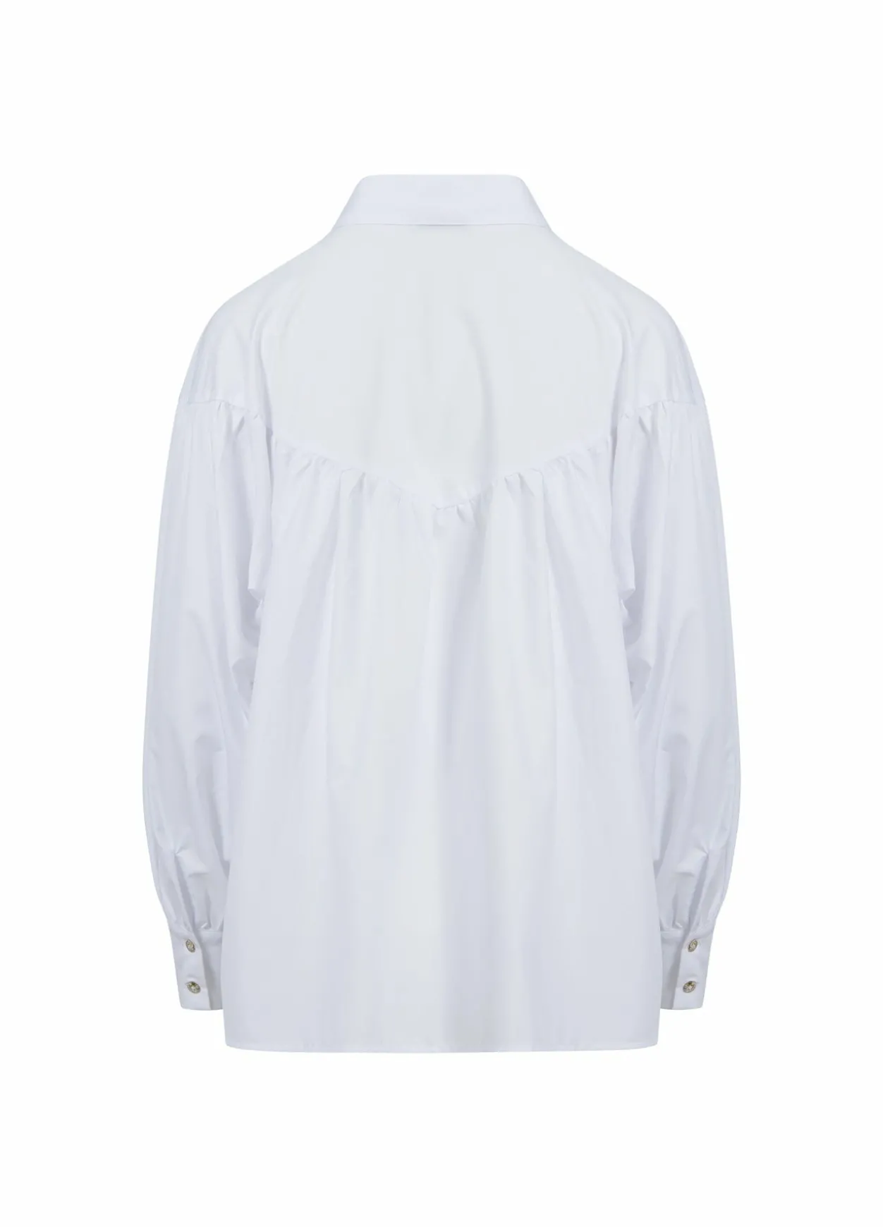 Shirt W. Boxy Fit And Embroidery