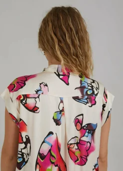 Shirt W. Butterfly Print