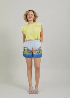 Shorts W. Magic Island Print