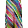 Skirt In Faded Stripe Print