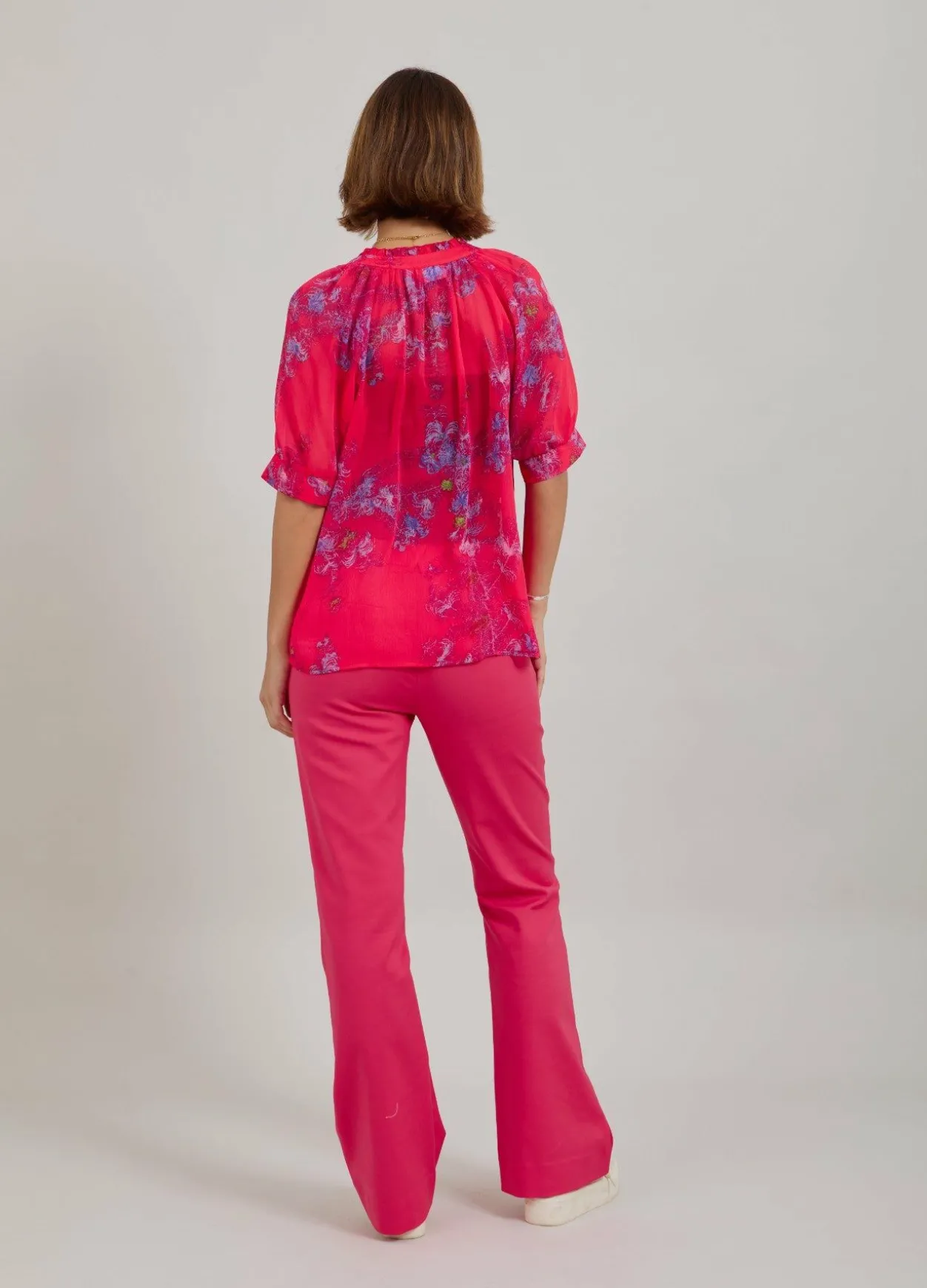 Top In Feather Bloom Print