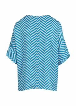 Top In Heringbone Print