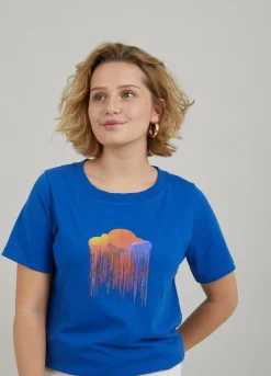 T-Shirt W. Cloud Print