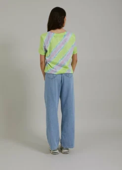 T-Shirt W. Dip Dye Print