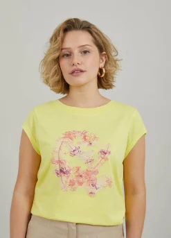 T-Shirt W. Feather Print