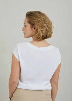 T-Shirt W. Feather Print