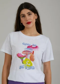 T-Shirt W. Mushroom Print