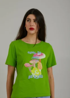 T-Shirt W. Mushroom Print