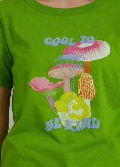 T-Shirt W. Mushroom Print