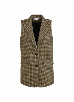 Vest In Houndstooth