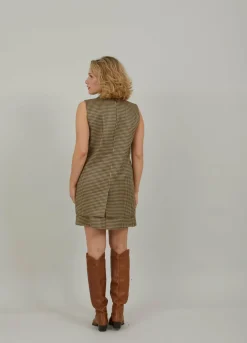 Vest In Houndstooth