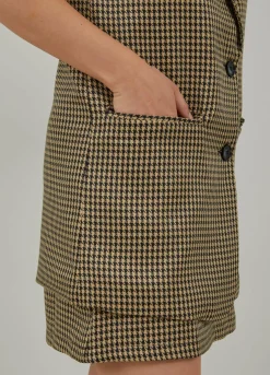 Vest In Houndstooth