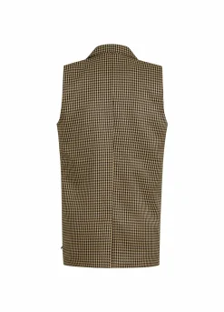 Vest In Houndstooth